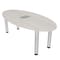 Skutchi Designs 33.5 in W, 59.5 in L, 29 in H, Engineered Wood Top, Ivory H-OVL-3460-PT-26-EL - alternate 1